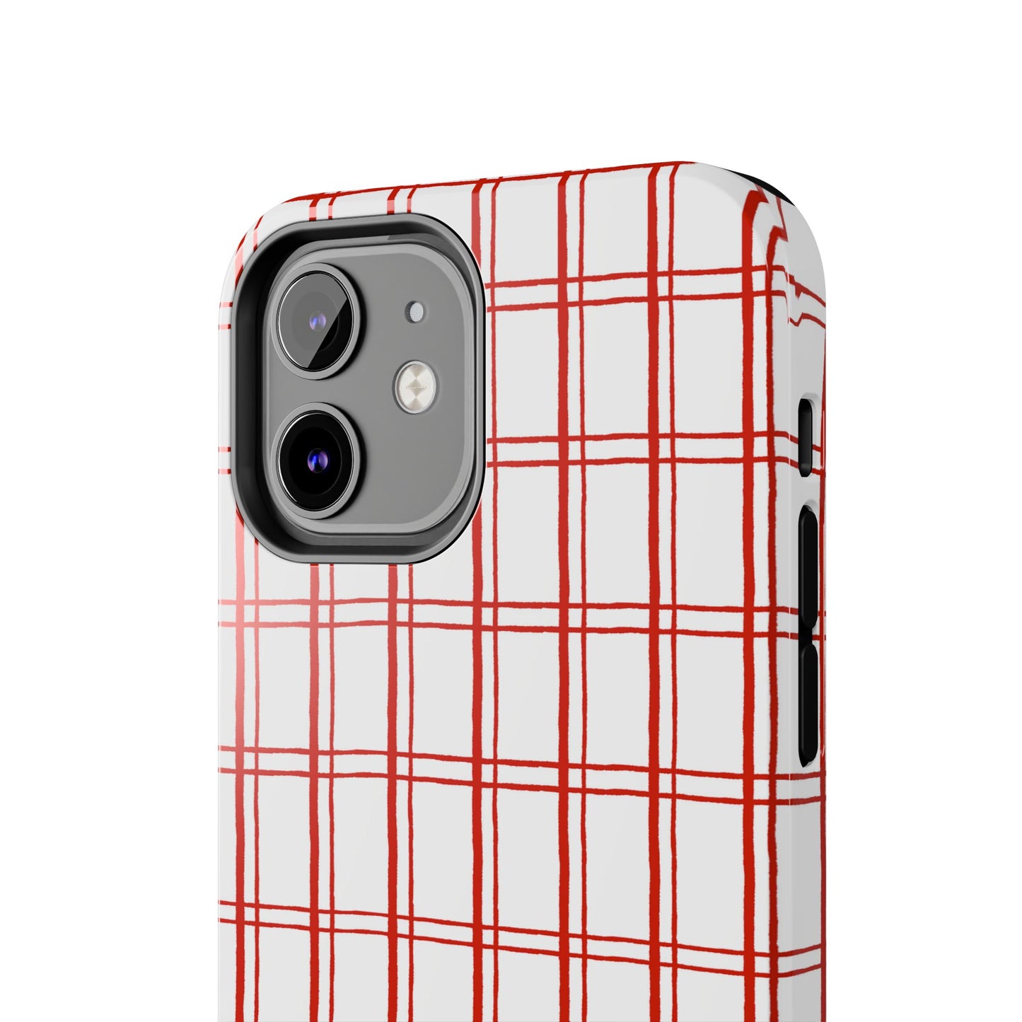 Little Plaid White / Red Phone Case