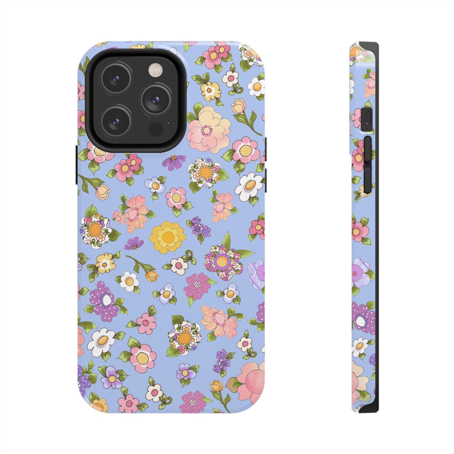 Flowery Blue Phone Case