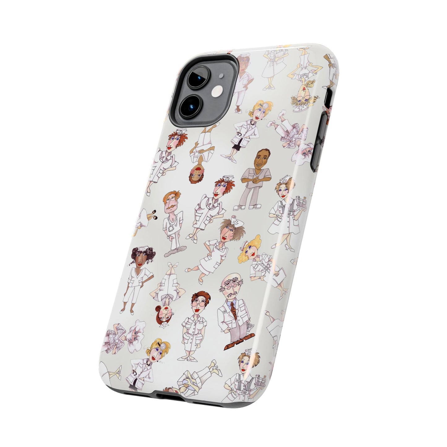 Tossed Nurses Gray Phone Case