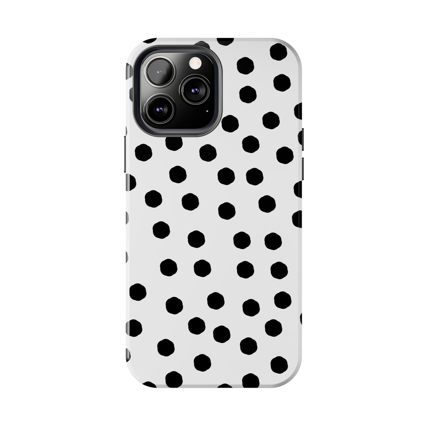 Jumbo Dots White / Black Phone Case