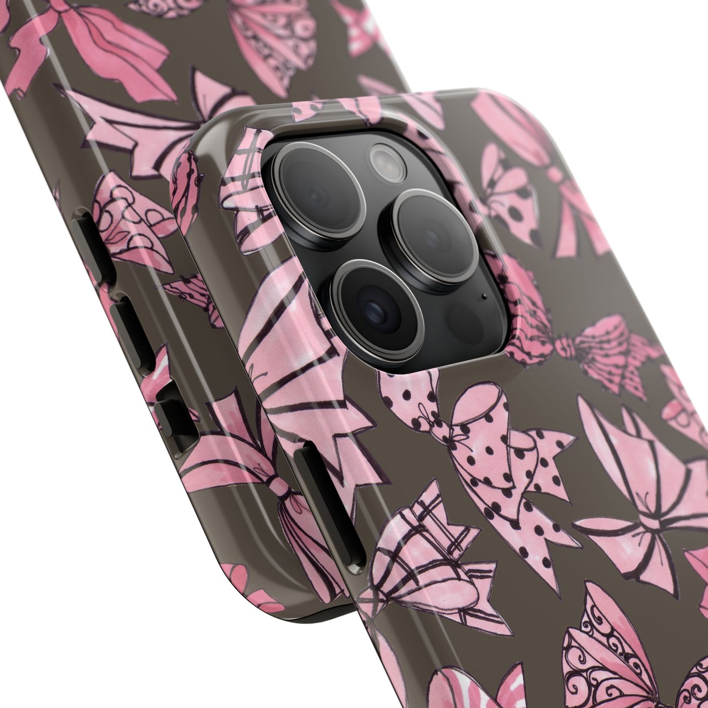 Blushing Bows Mocha Phone Case