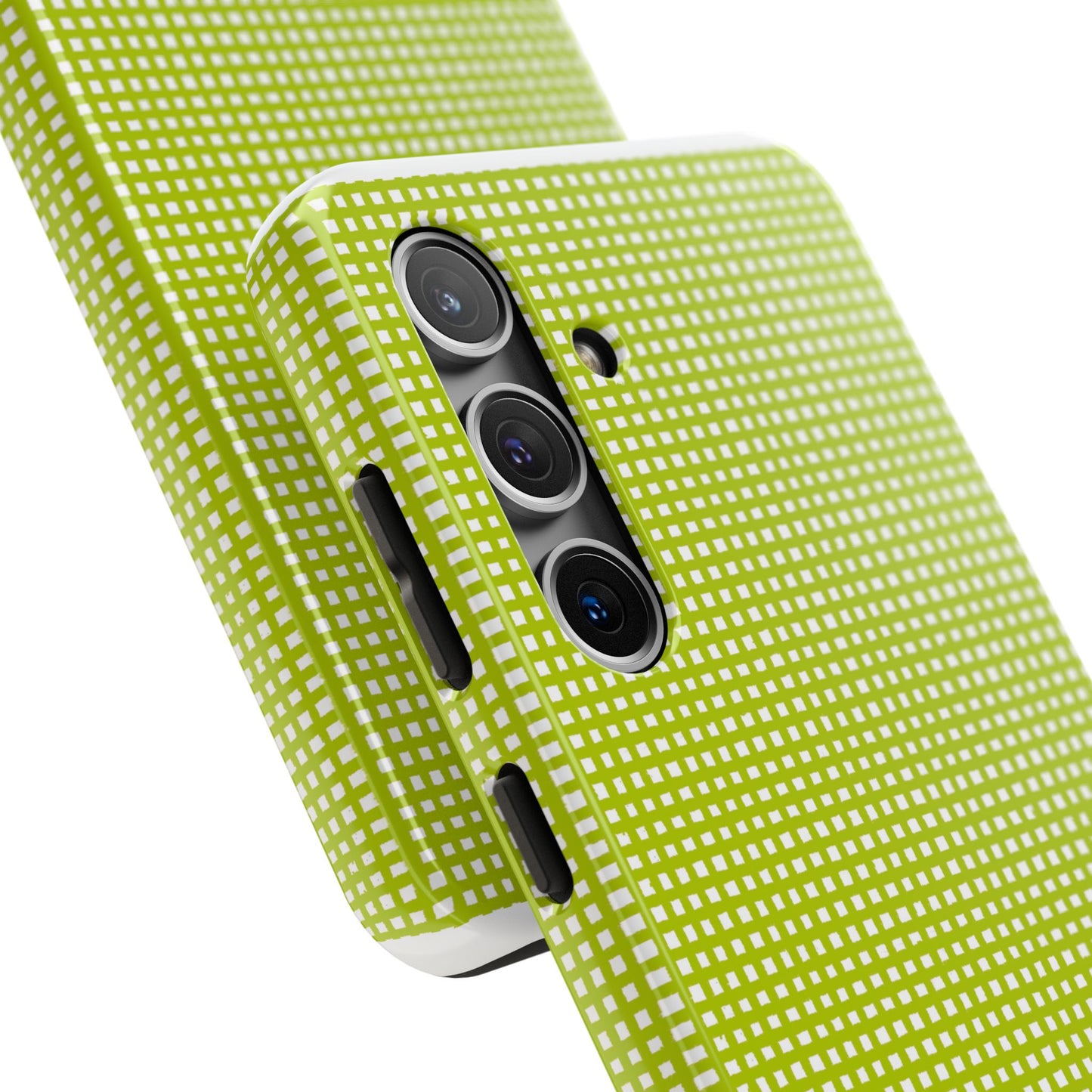 Chipper Check Lime Phone Case