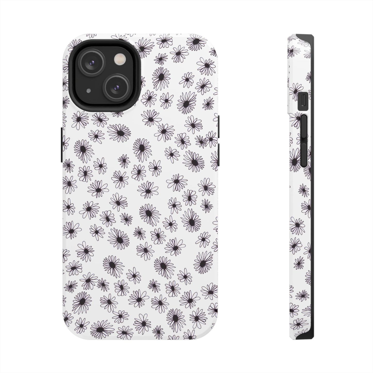 Random Daisy White / Black Phone Case