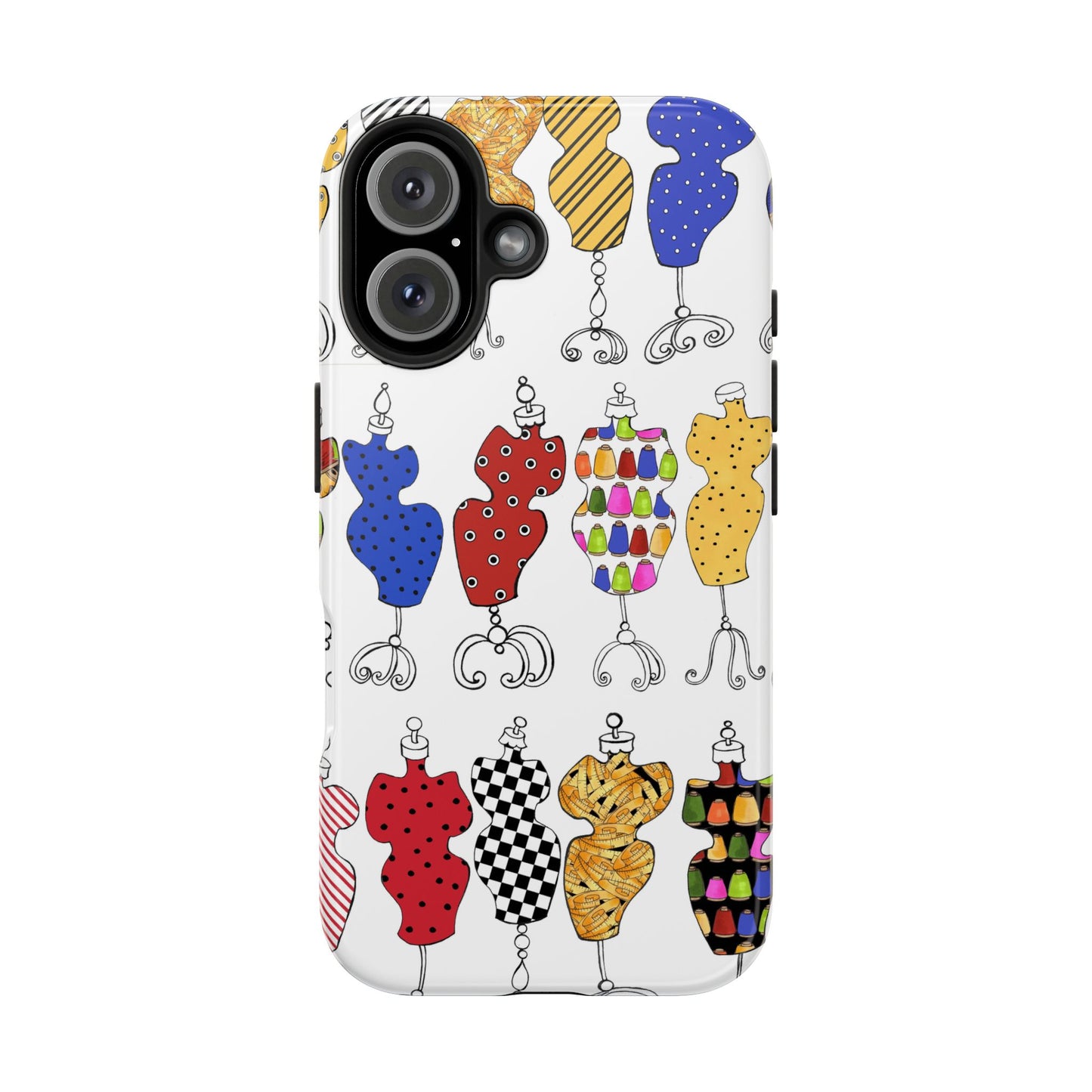 Go Figure White / Multi Phone Case