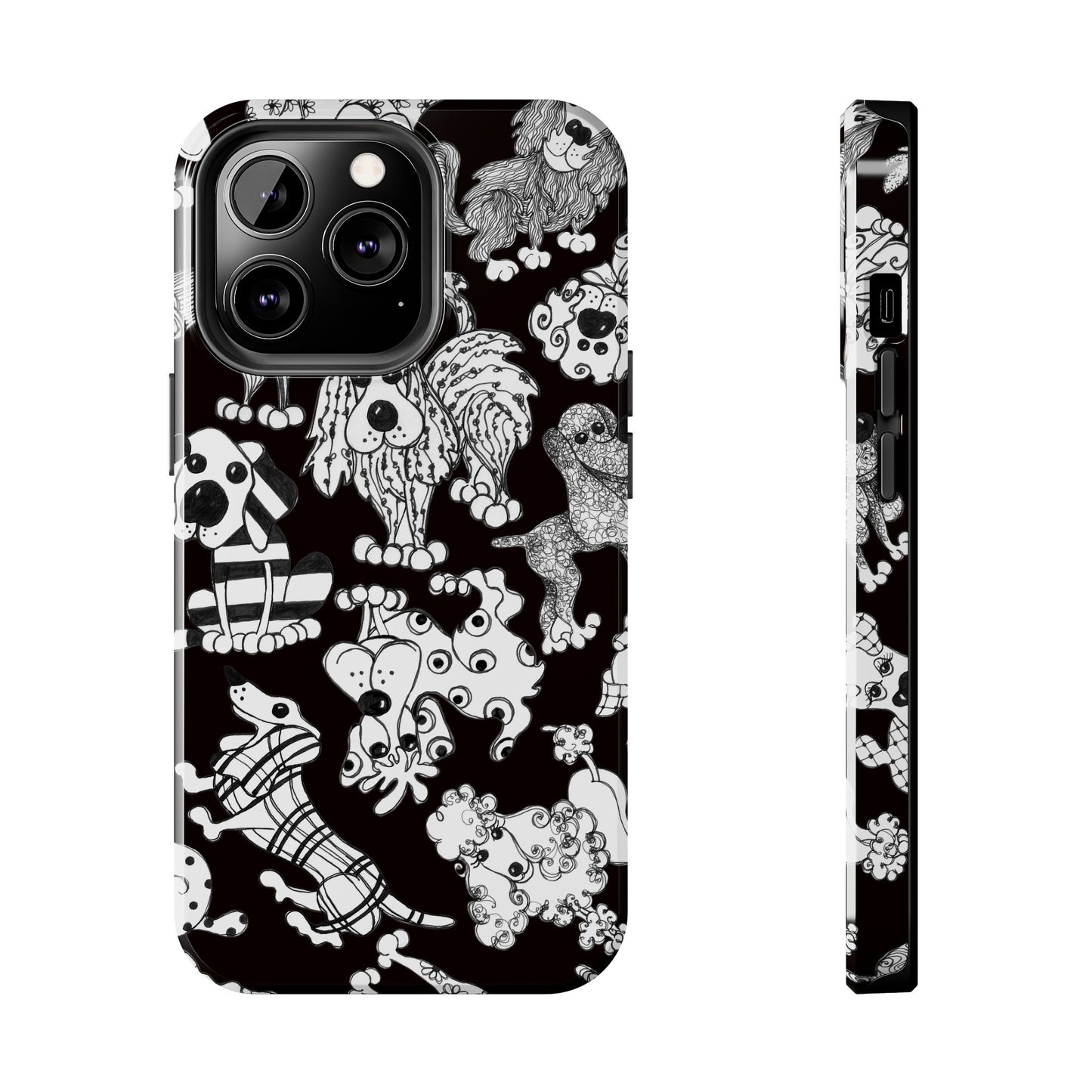 Dear Doggies Black Phone Case