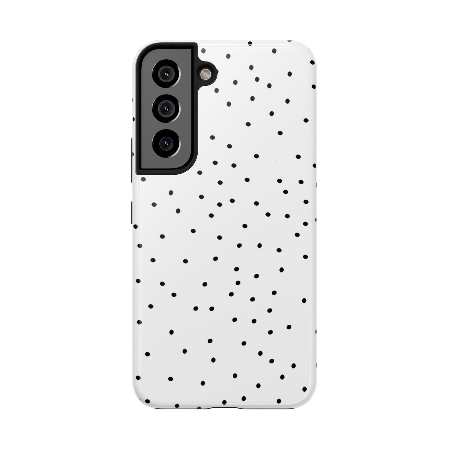 Space Dots White / Black Phone Case