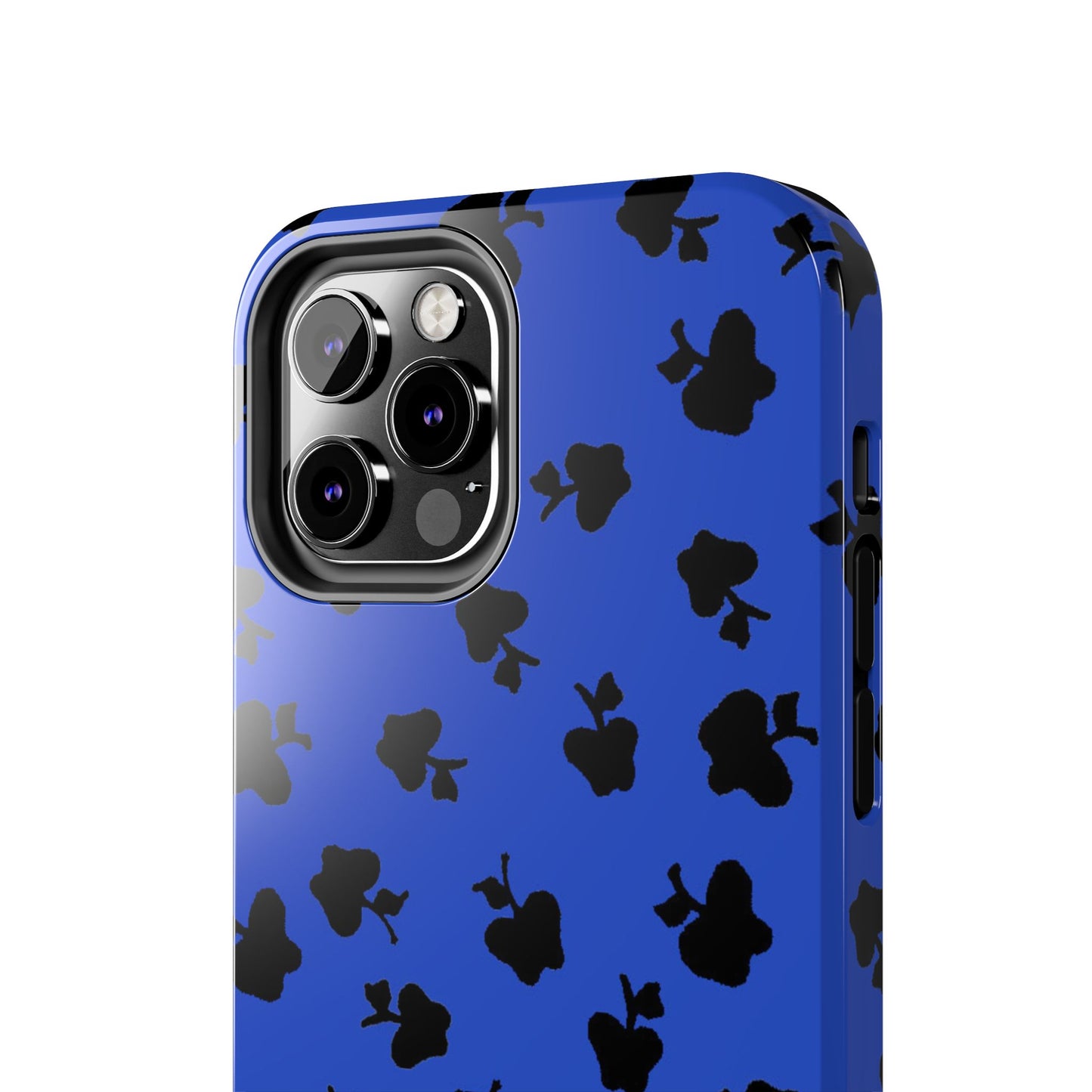 Happy Apples Blue / Black Phone Case