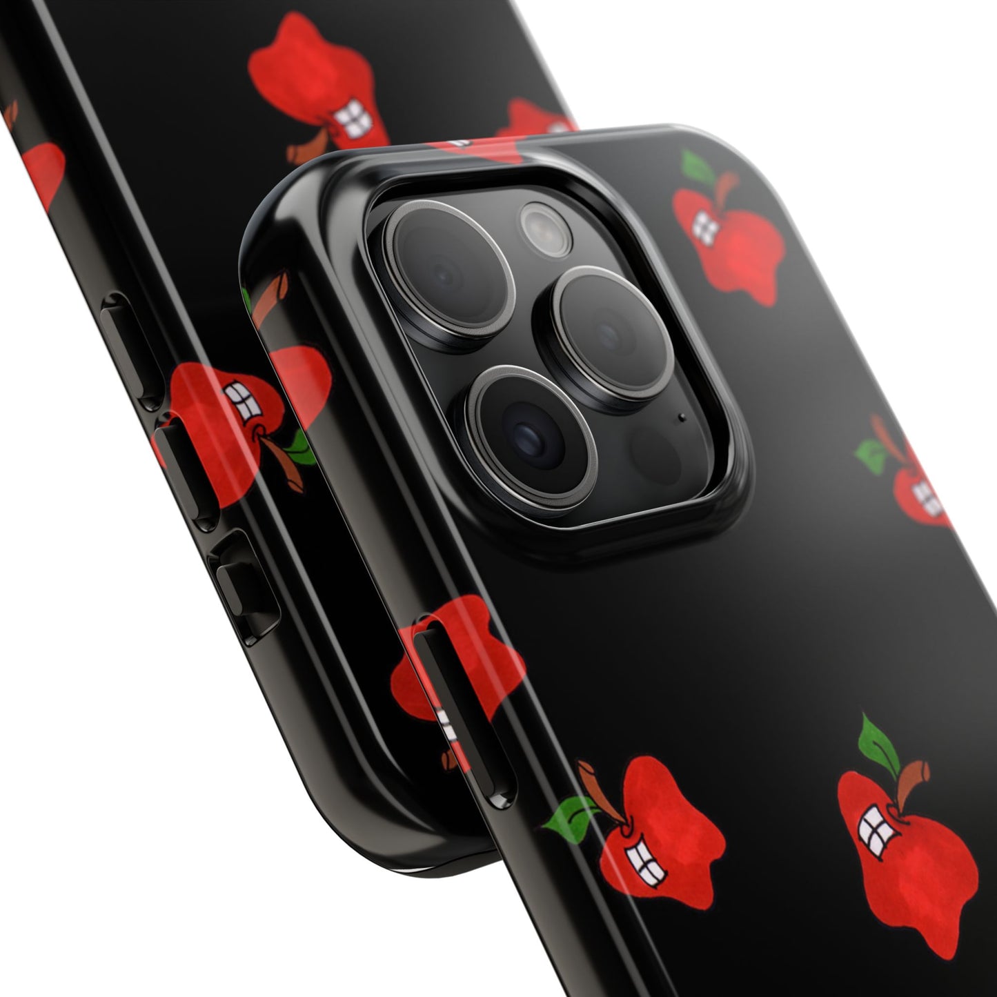 Flying Apples Black Phone Case