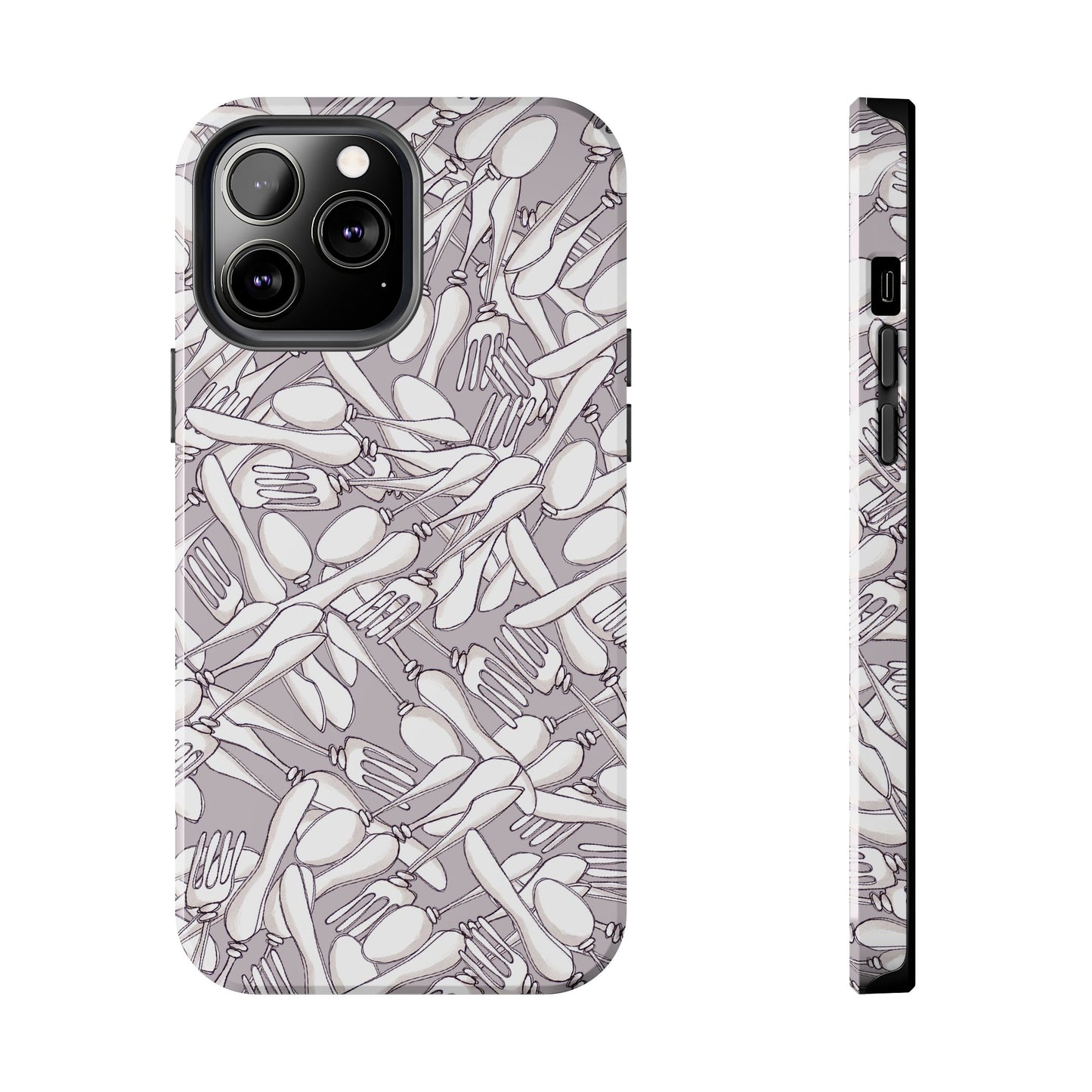 Silverware Wars Silver Phone Case