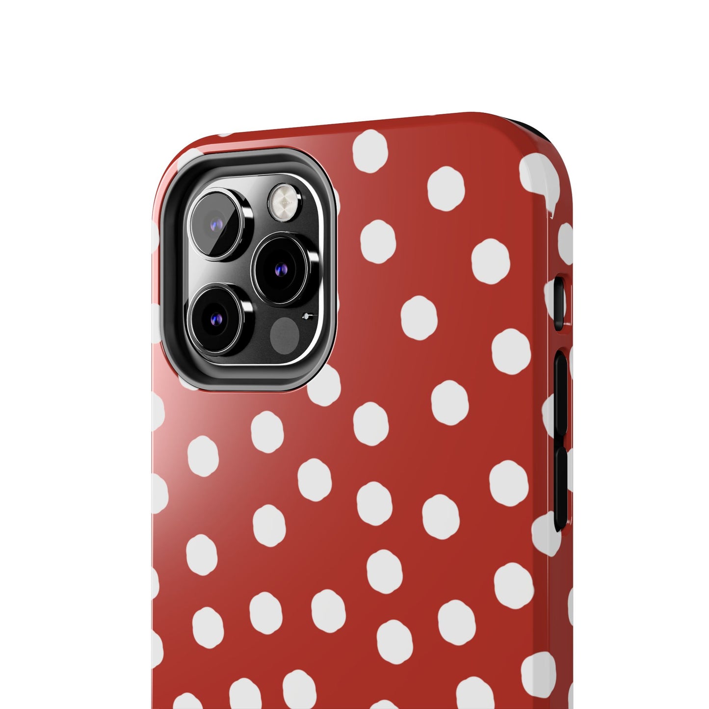 Jumbo Dots Red / White Phone Case