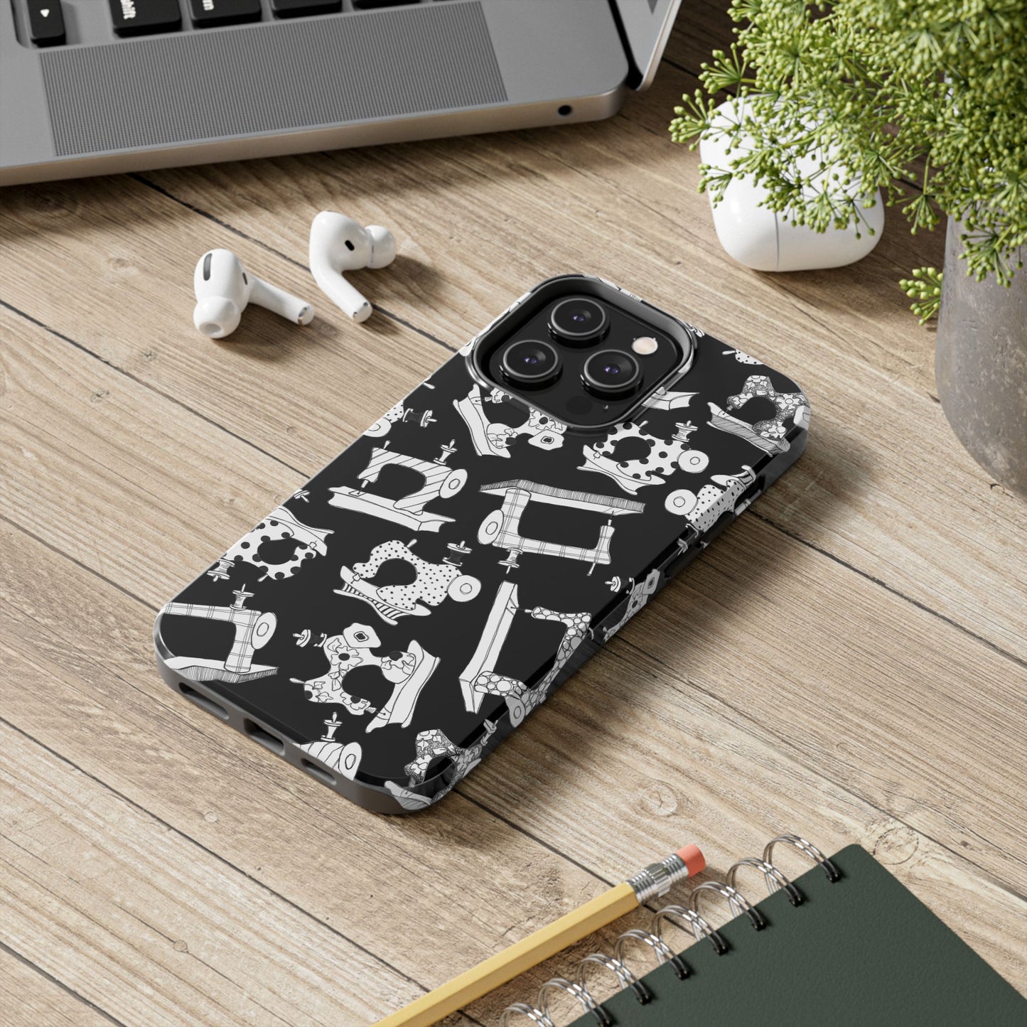 Sew Essential Black Phone Case