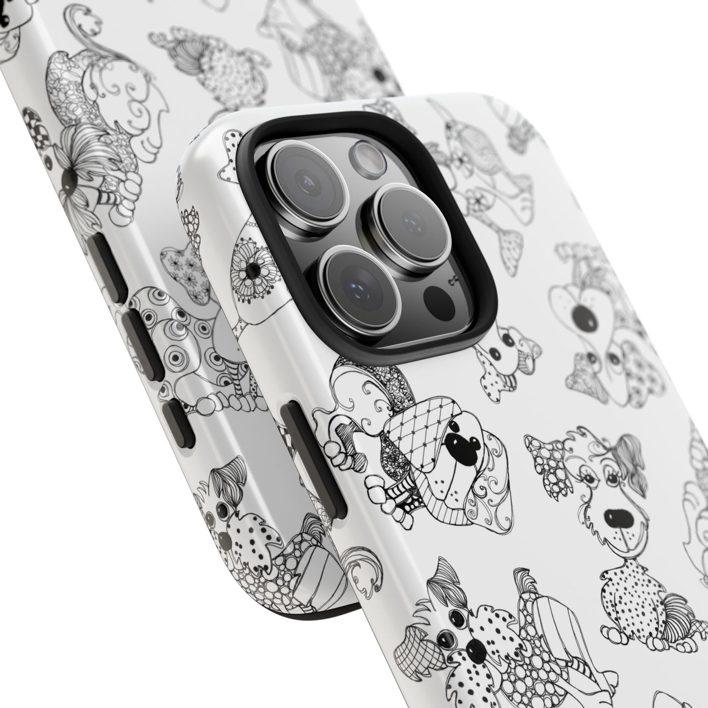 Doodle Dogs White Phone Case