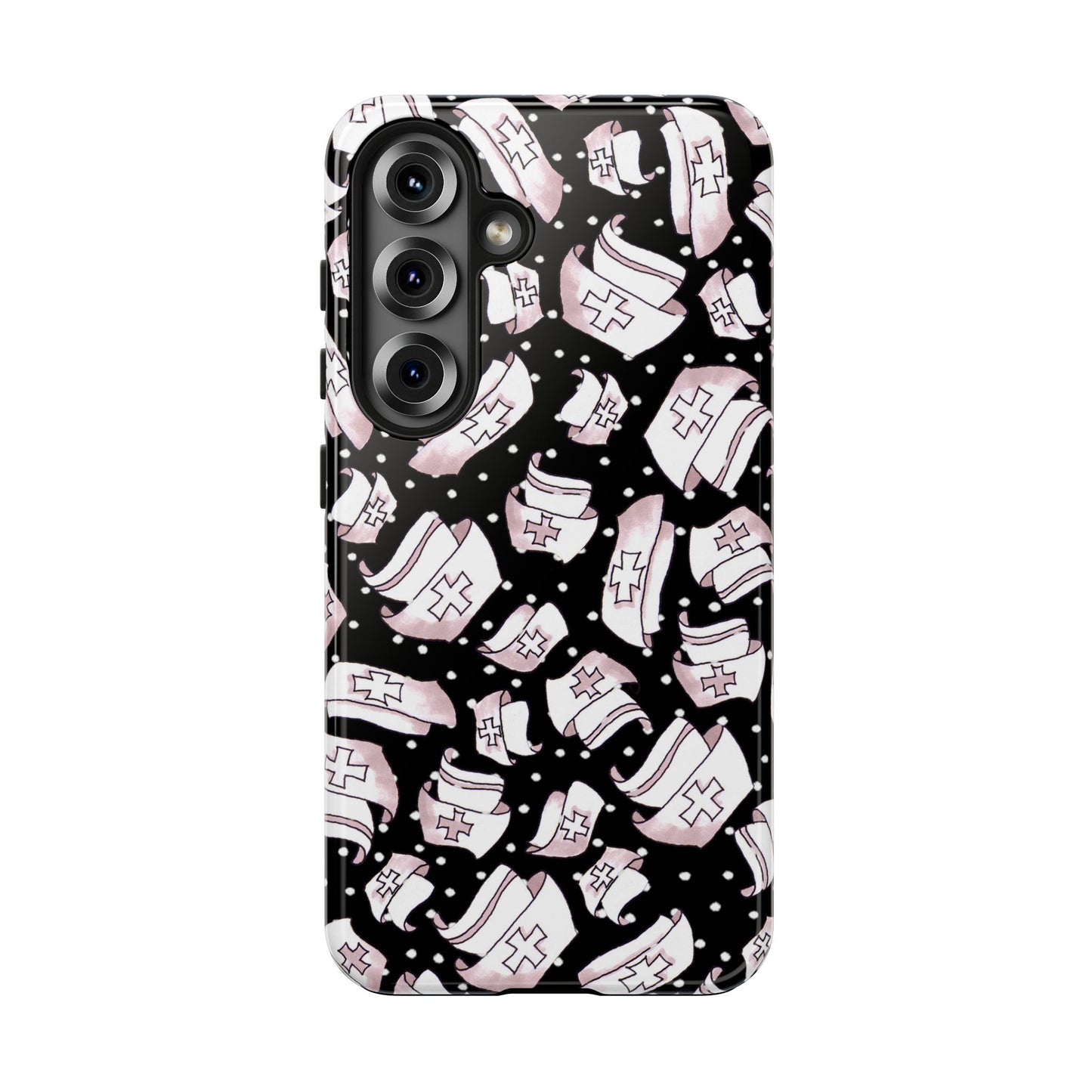 Med Hats Black Phone Case