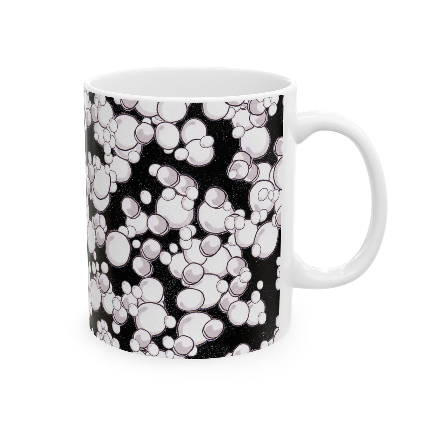 Bubble Dots Black Cup