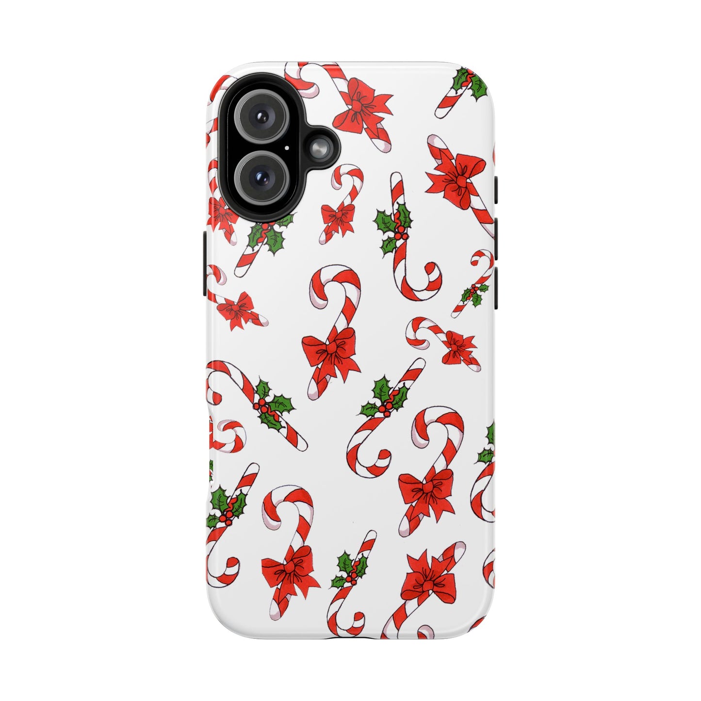 Candy Cane Crowd White Phone Case