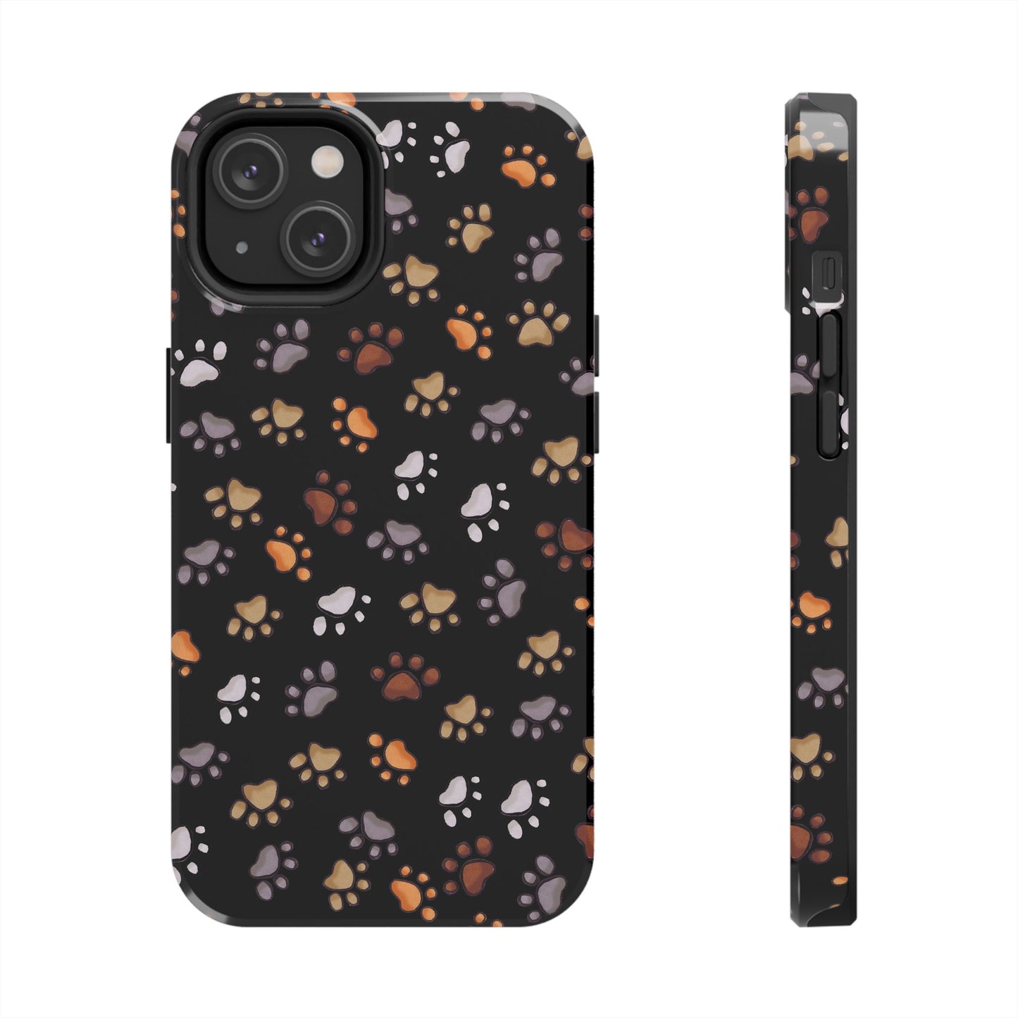 Puppy Paws Black Phone Case