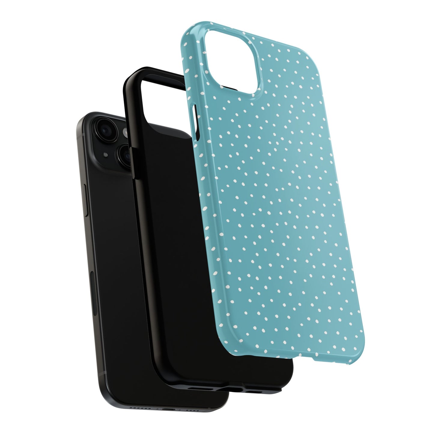 Dinky Dots Turquoise / White Phone Case