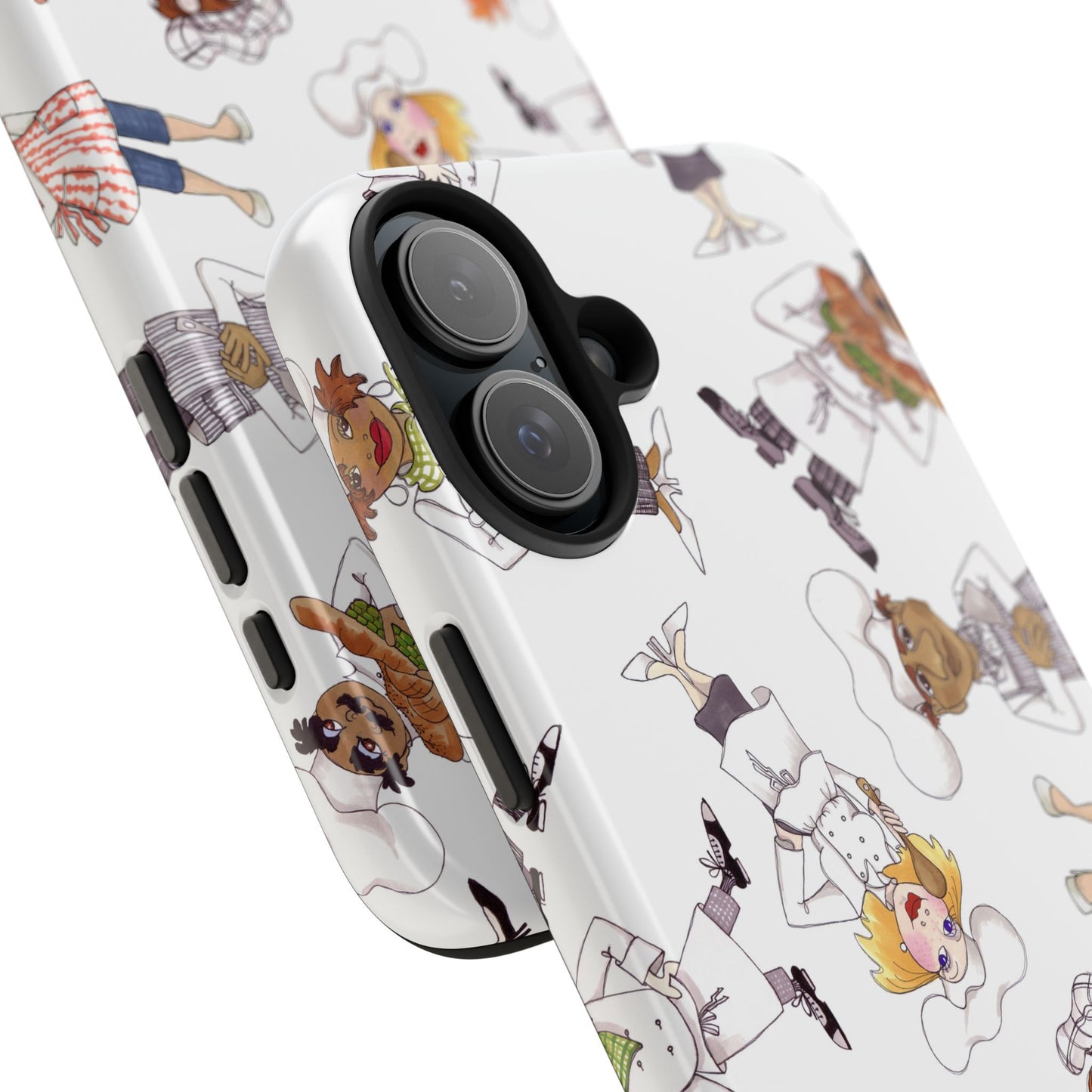 Tossed Chefs White Phone Case