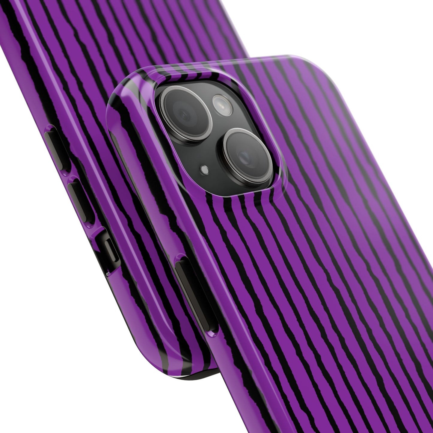 Sorta Stripe Purple / Black Phone Case