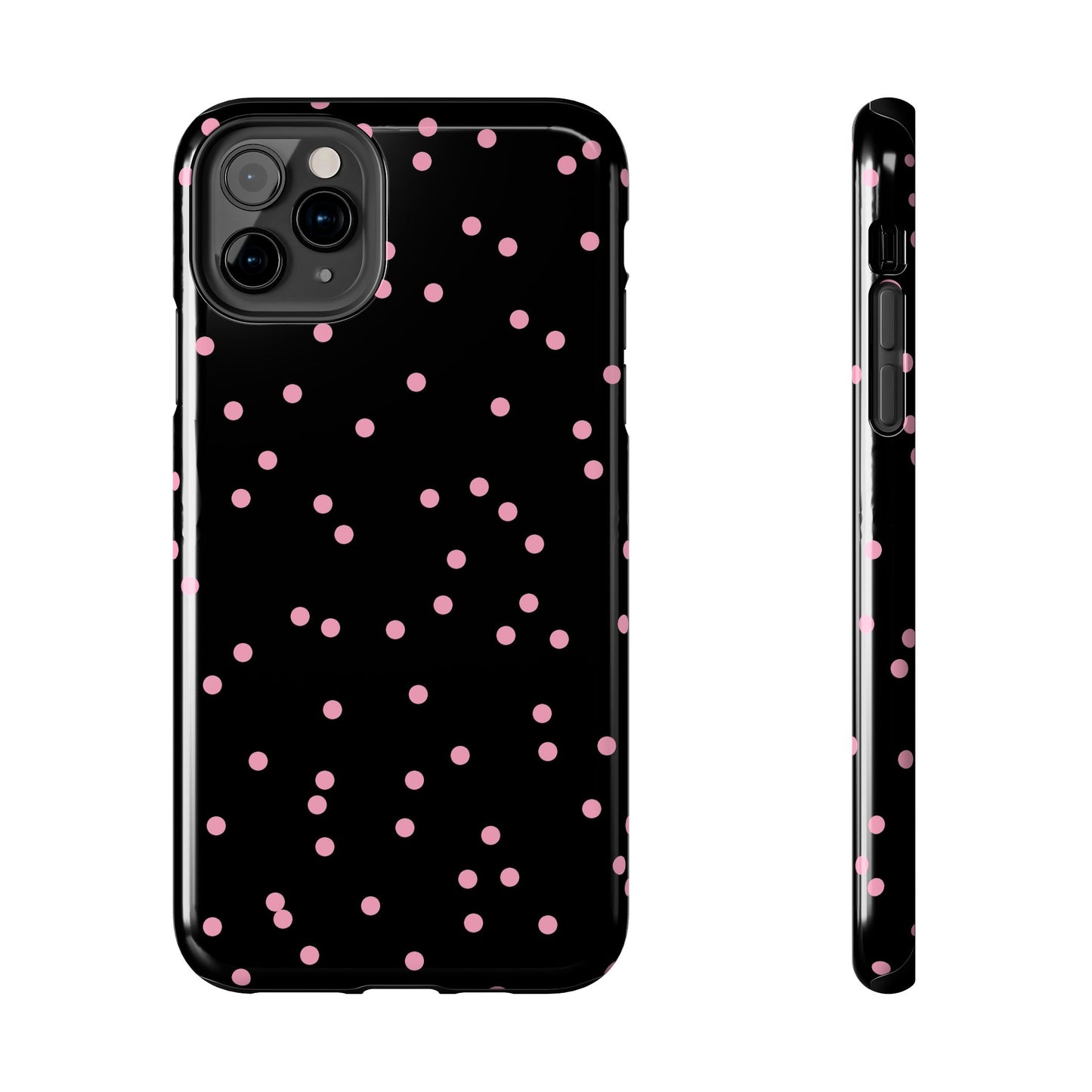 Space Dots Black / Pink Phone Case