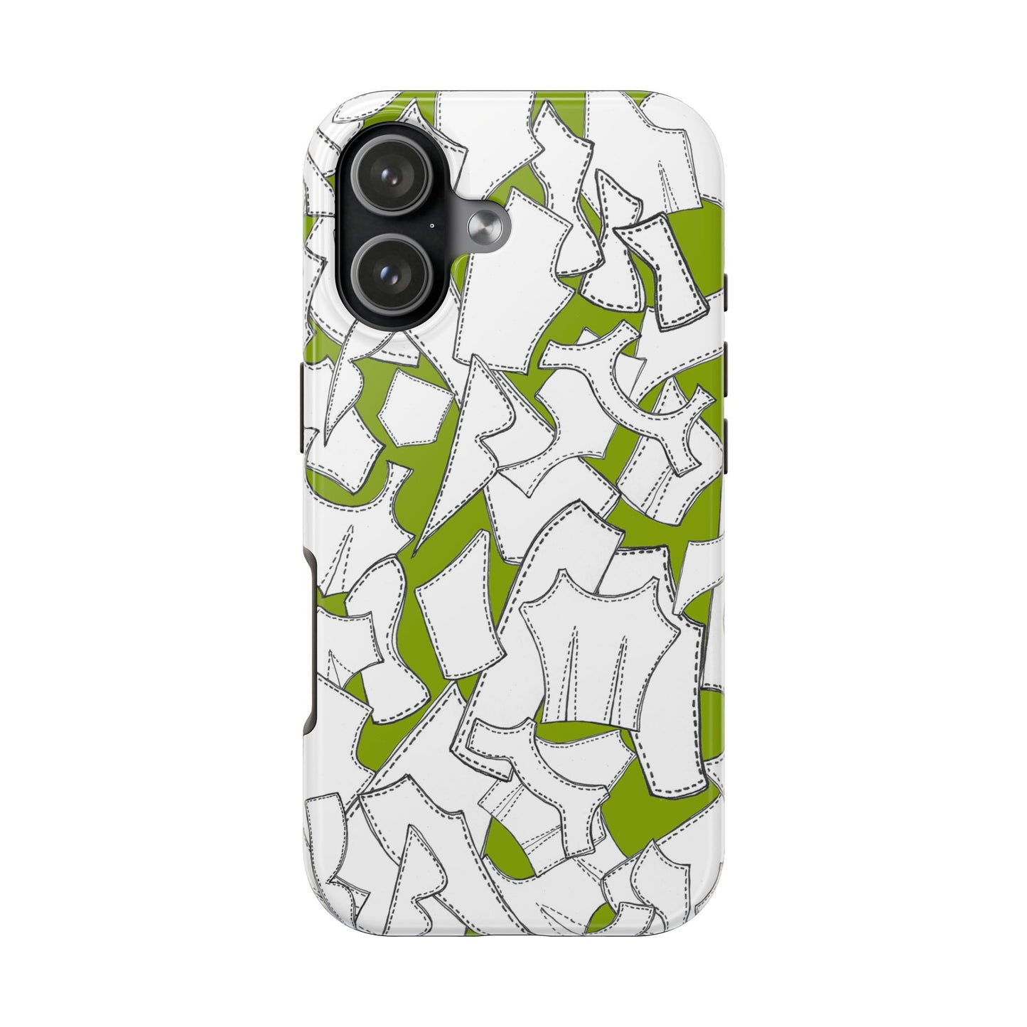 Pattern Pieces Chartreuse Phone Case