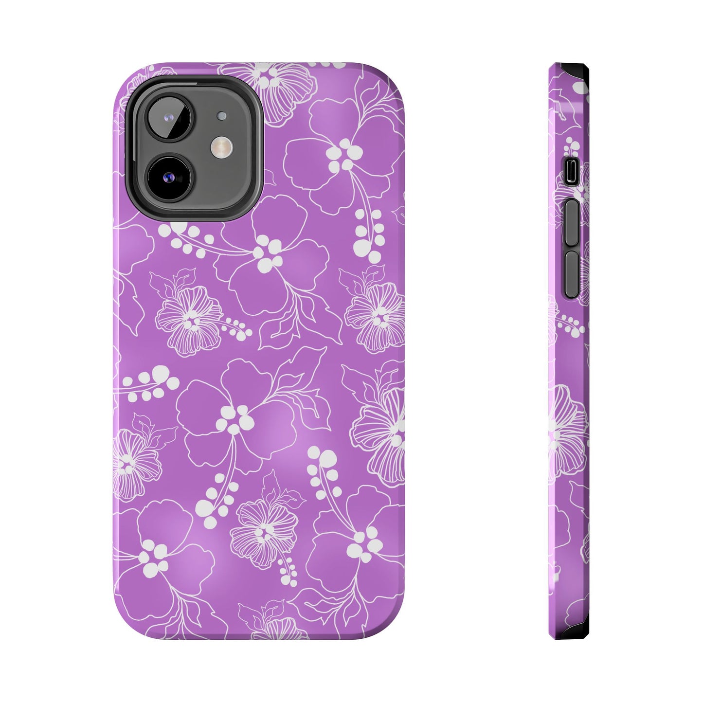 Lacey Hibiscus Orchid Phone Case