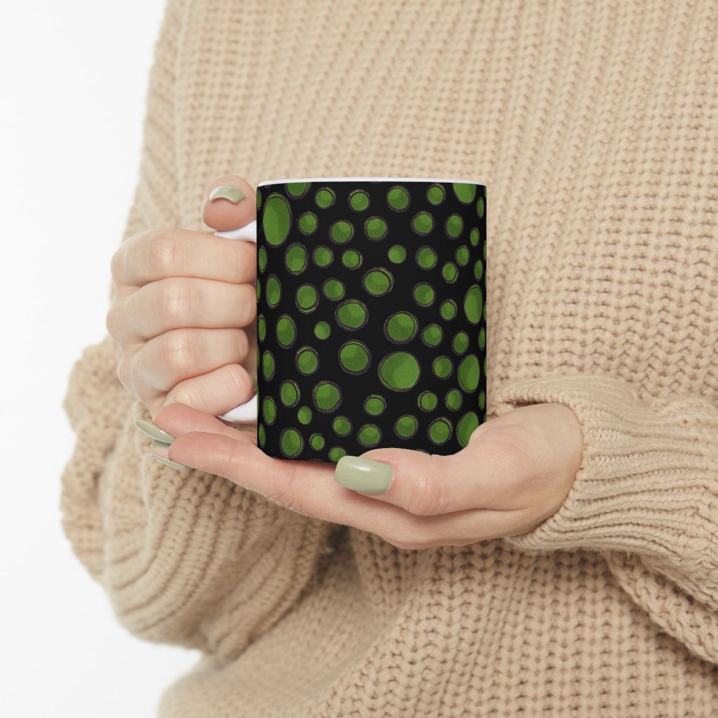 Dot Assortment Black / Green Cup