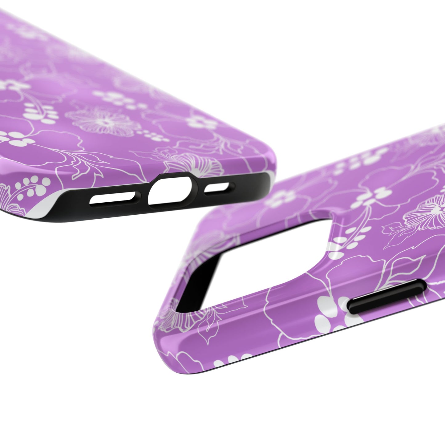 Lacey Hibiscus Orchid Phone Case