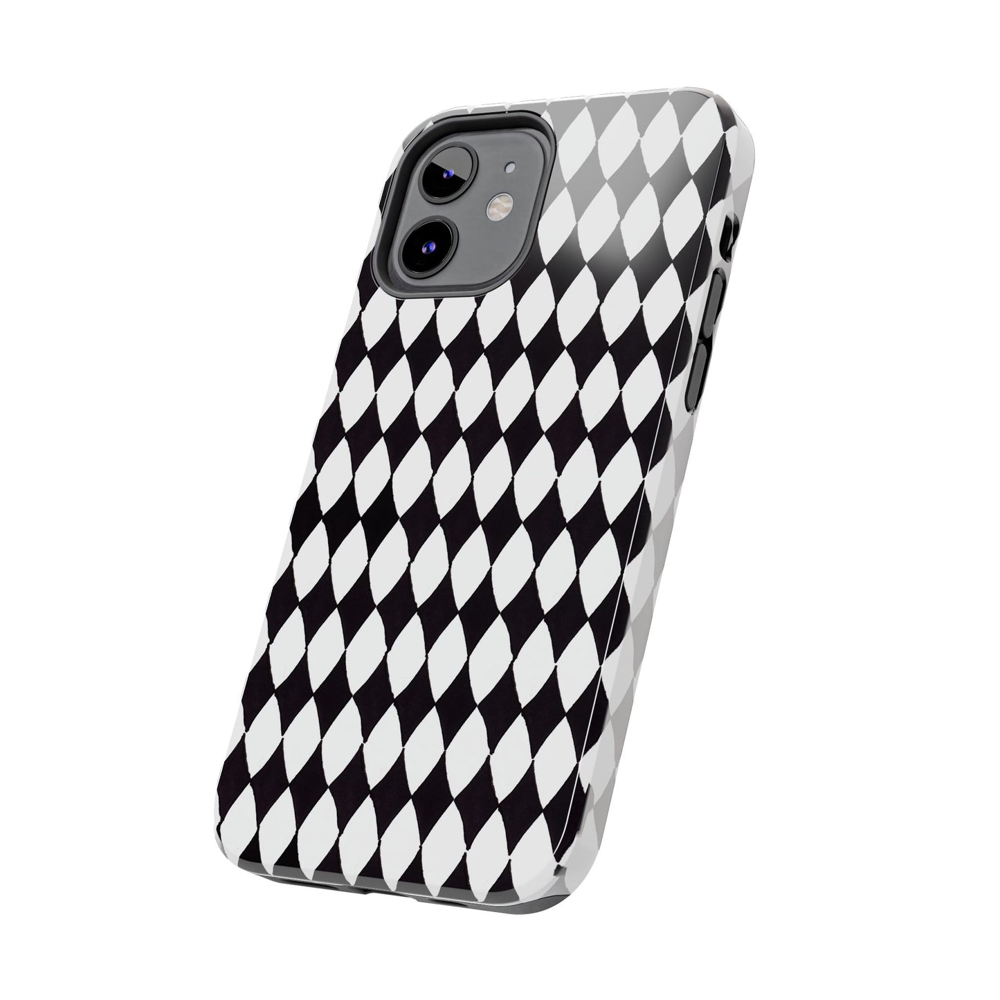 Diamond White / Black Phone Case