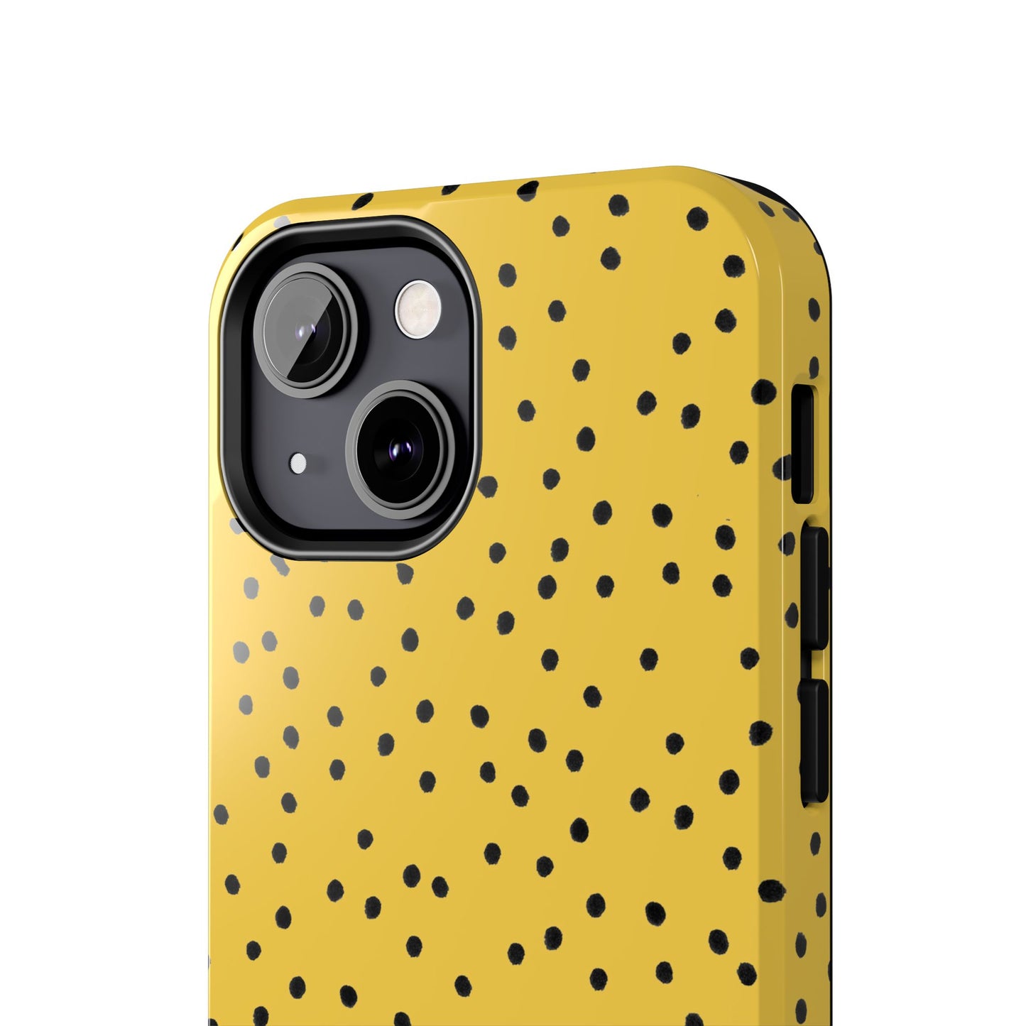 Dinky Dots Yellow / Black Phone Case