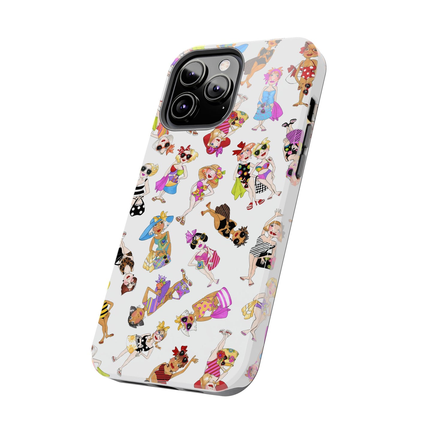 Tossed Beauties White Phone Case