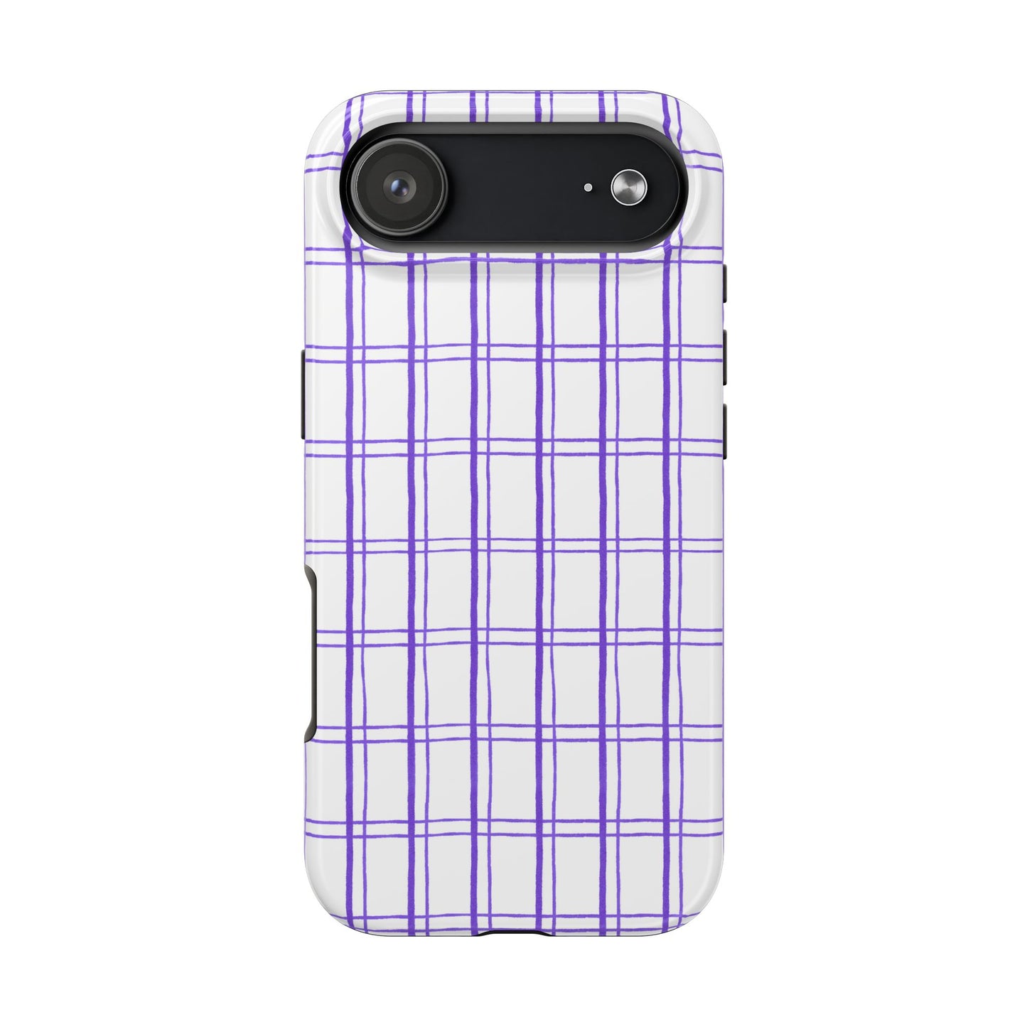 Little Plaid White / Blue Phone Case