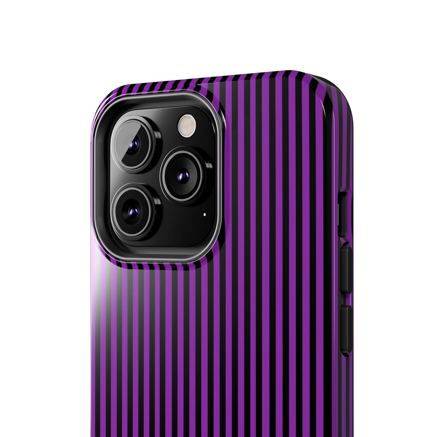 Stripe Purple / Black Phone Case