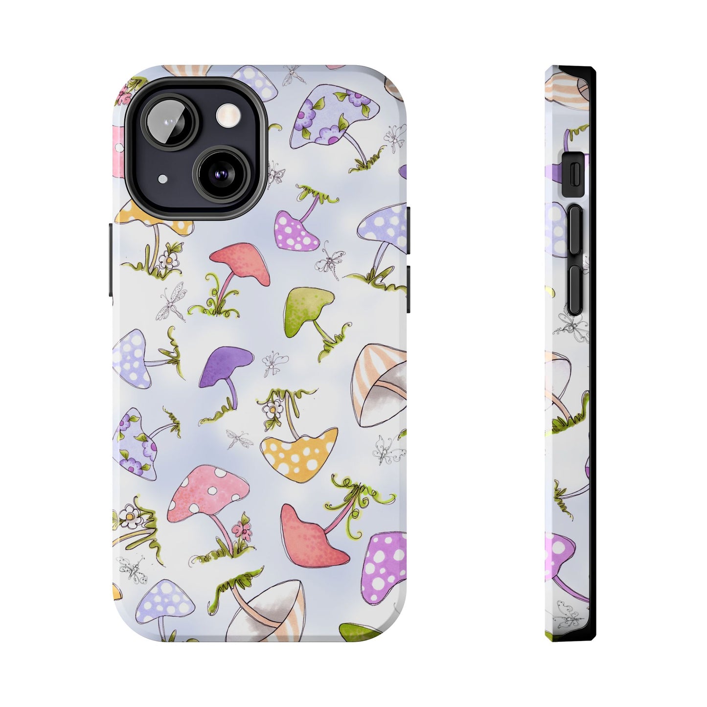 Mushroom Toss Blue Phone Case