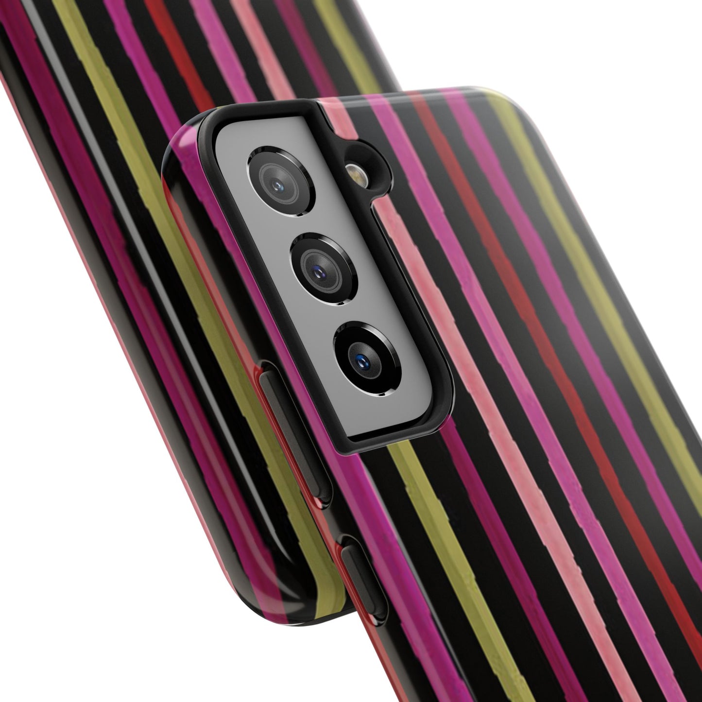 Garden Stripe Black Phone Case