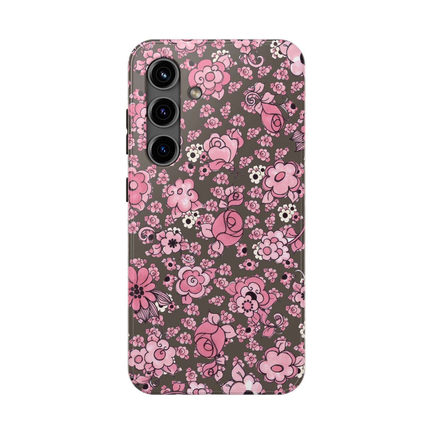 Profuse Posies Mocha Phone Case