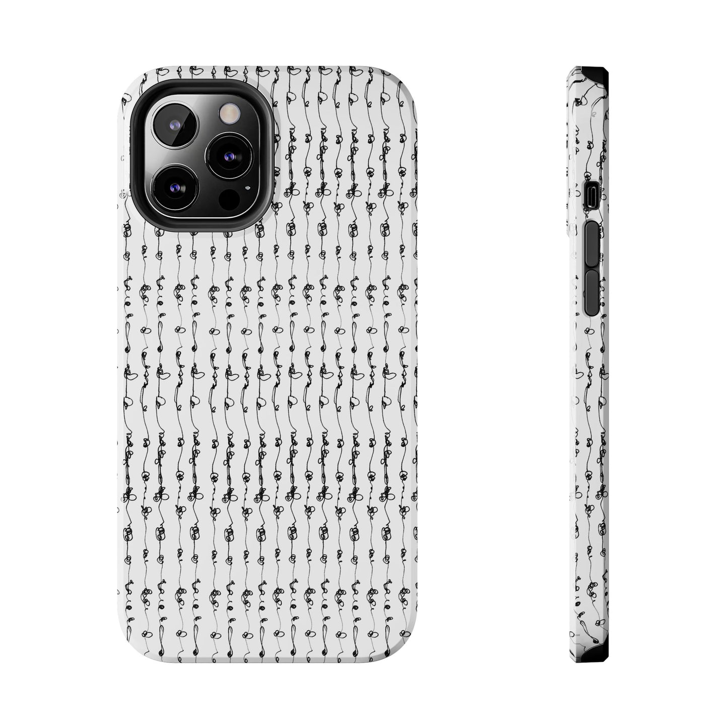 Scribble Stripe Phone Case