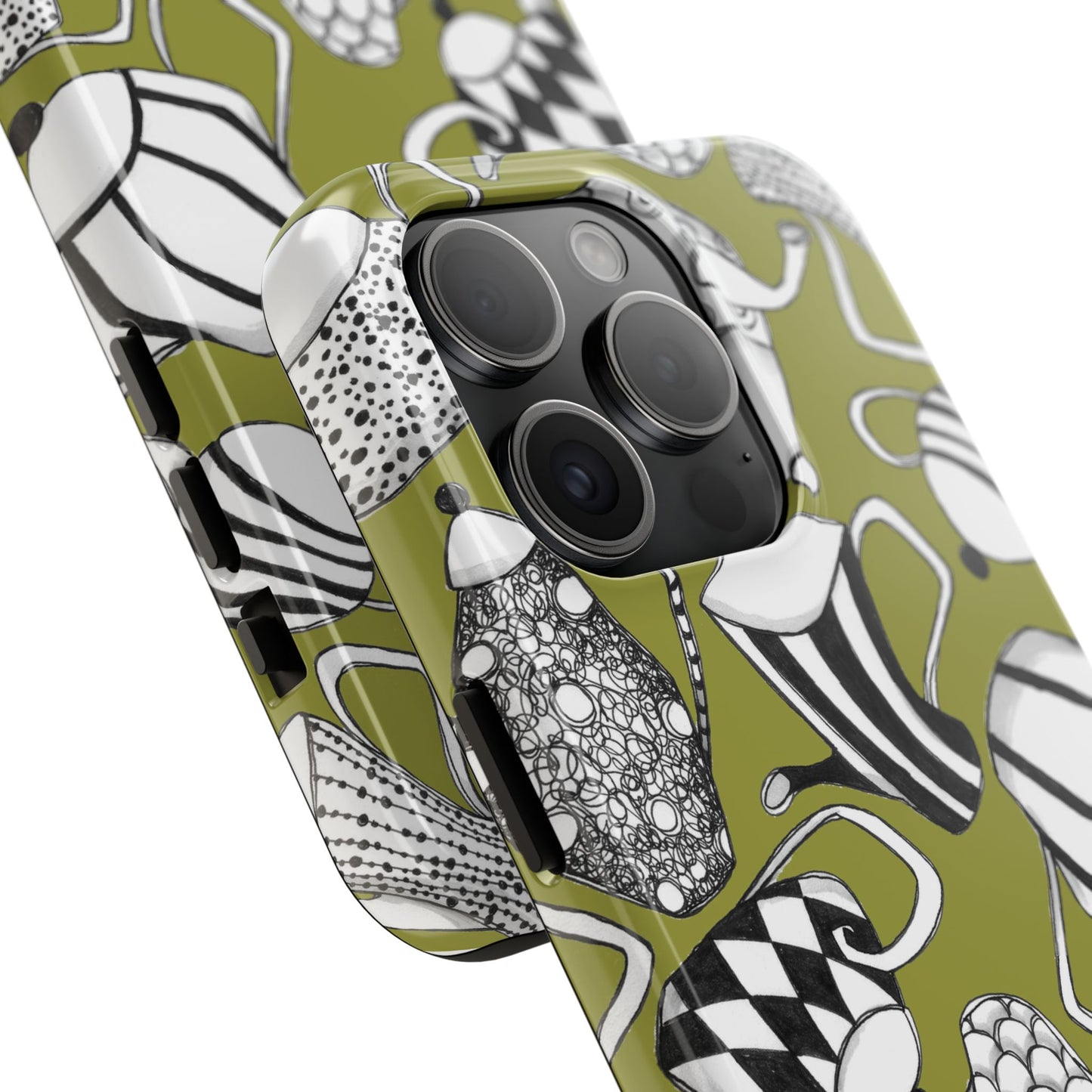 Coffee, Tea Anyone? Green Phone Case