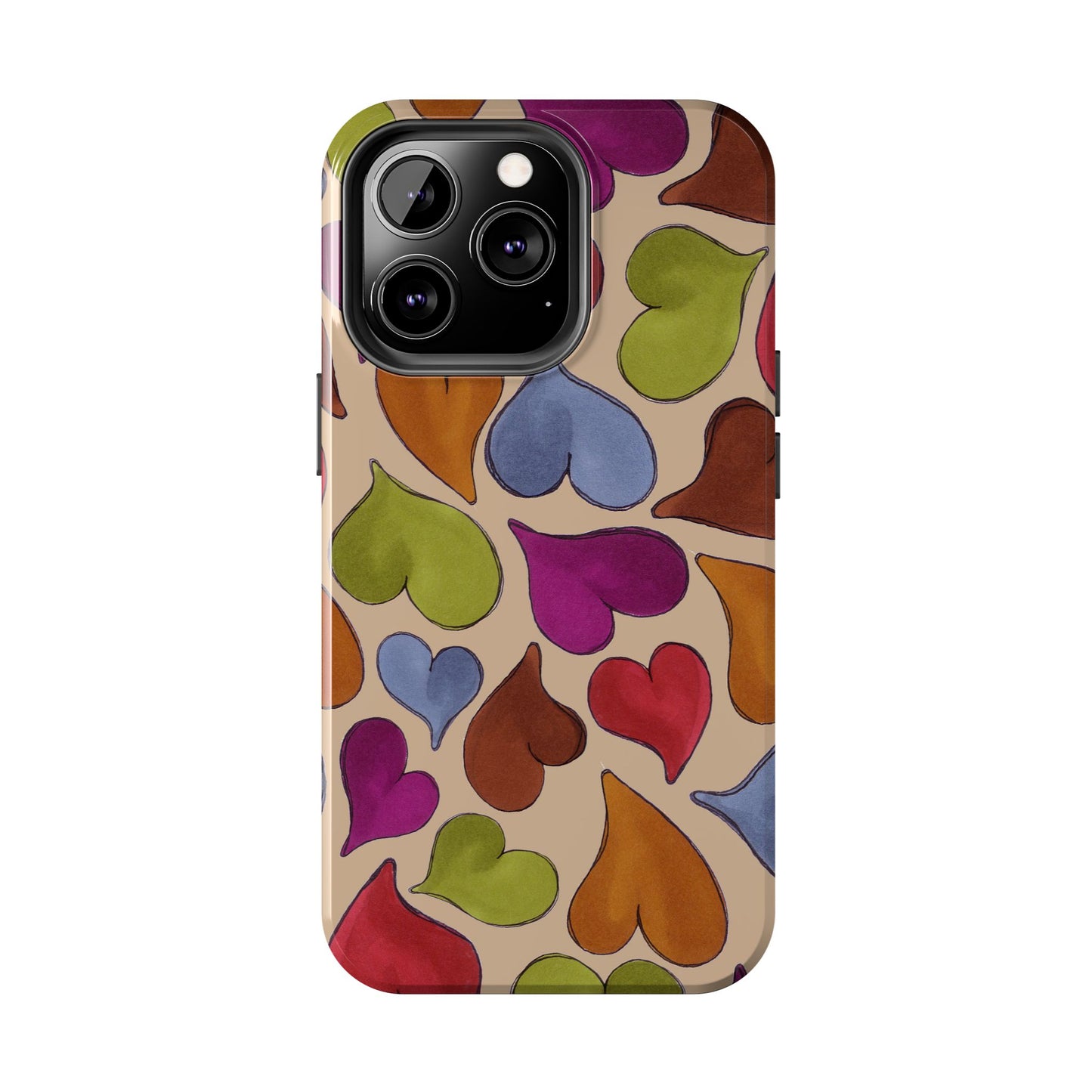 Big Hearted Khaki Phone Case