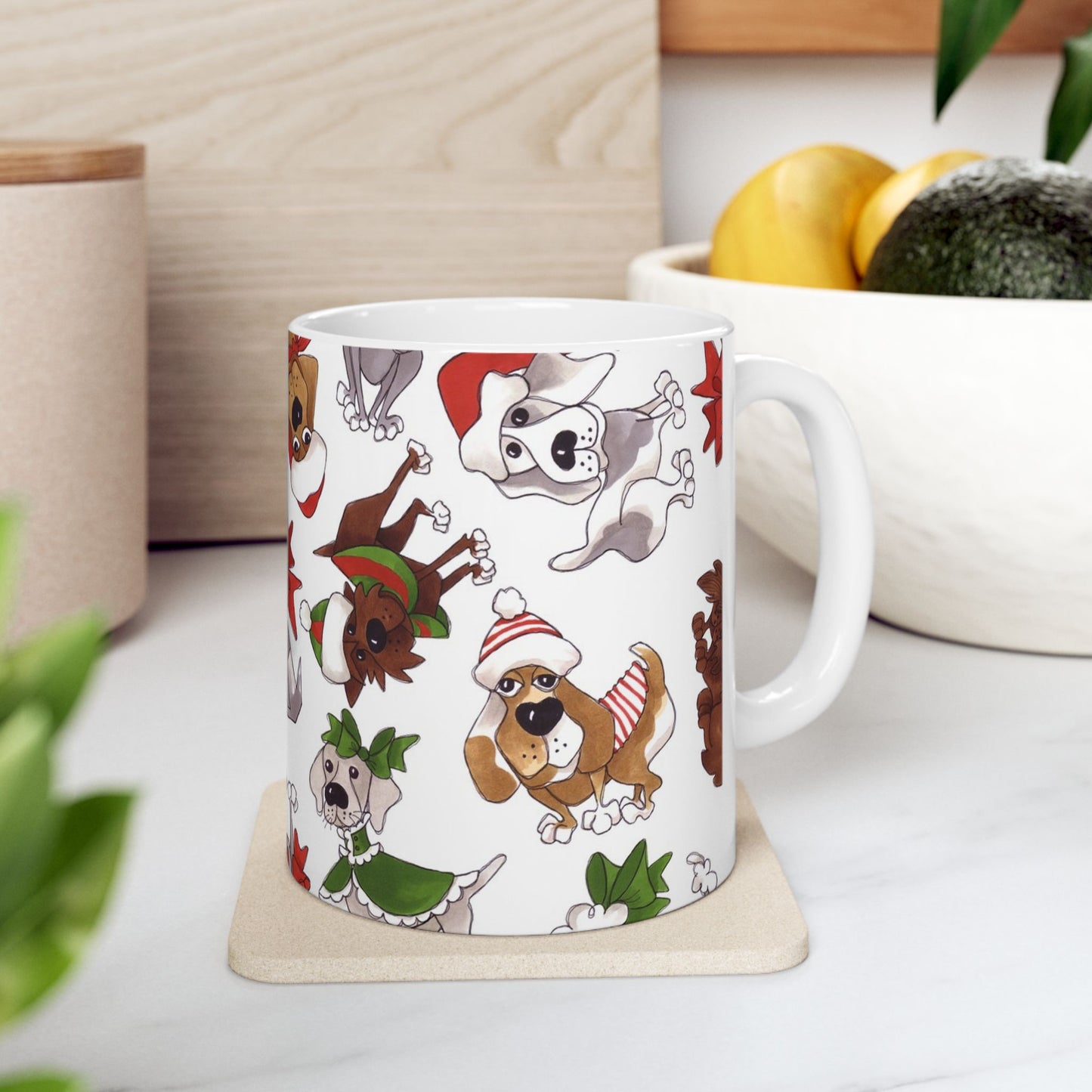 Doggie Toss White Cup