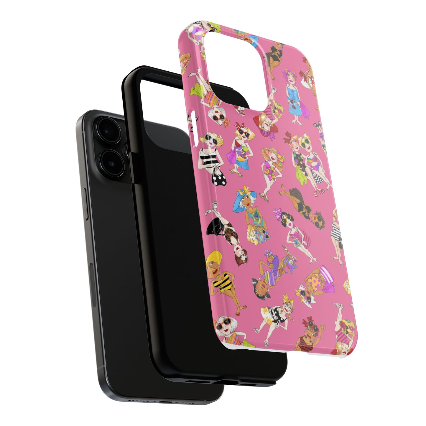 Tossed Beauties Pink Phone Case