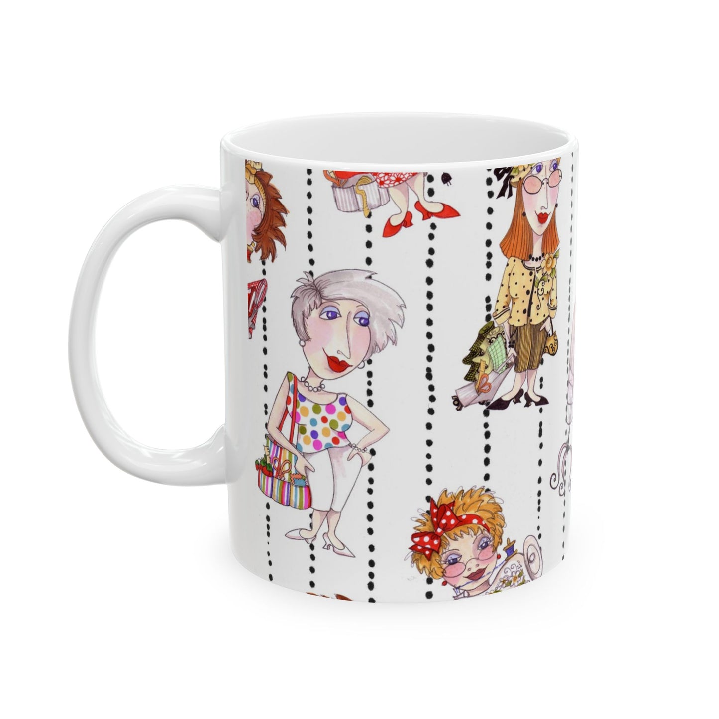 Sewphisticates White / Black Cup