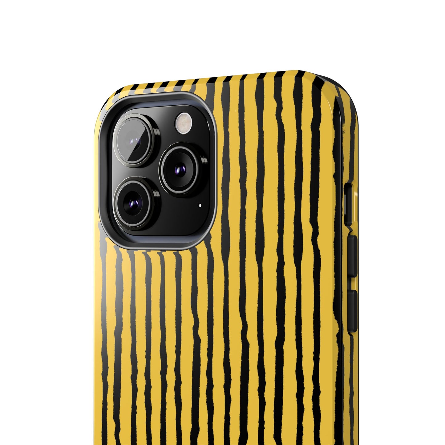 Sorta Stripe Yellow / Black Phone Case