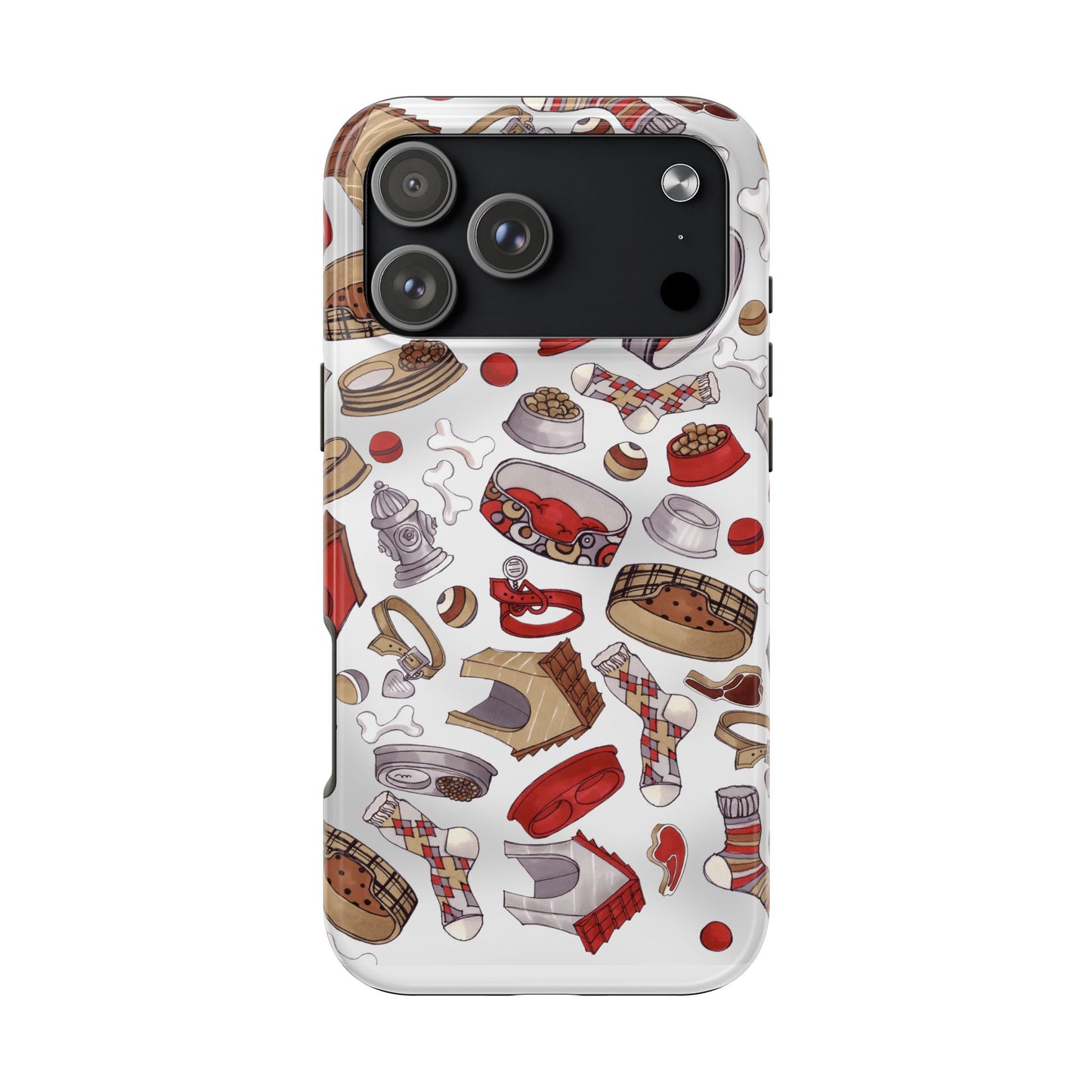Doggie Stuff Gray Phone Case