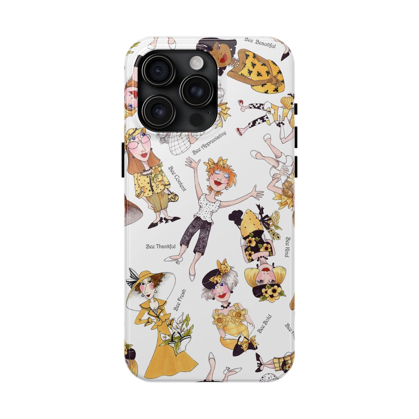 Bee Tossed White Phone Case