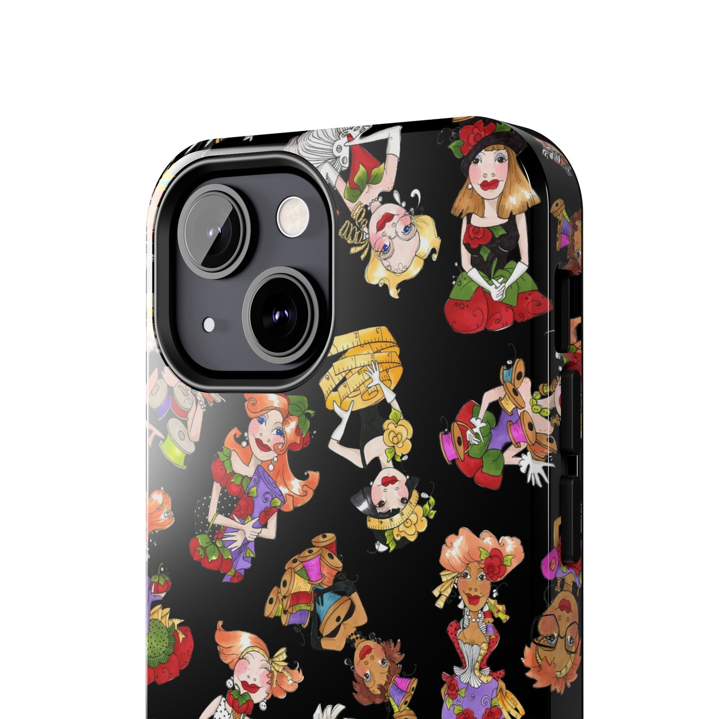 Curious Toss Black Phone Case