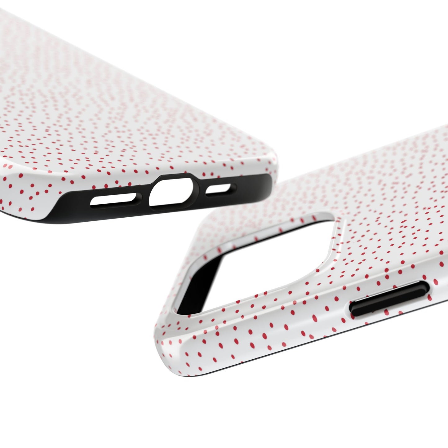 Dinky Dots White / Red Phone Case