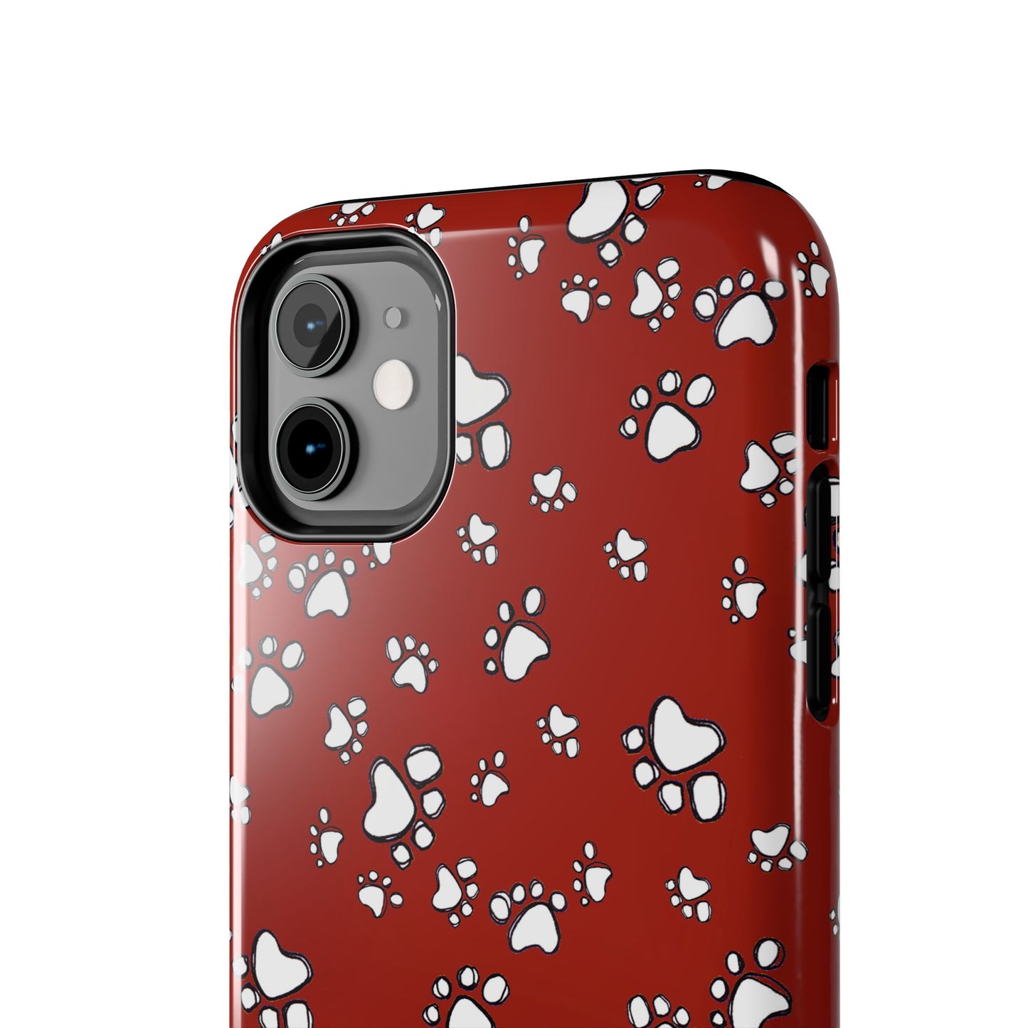 Paw Flakes Red Phone Case