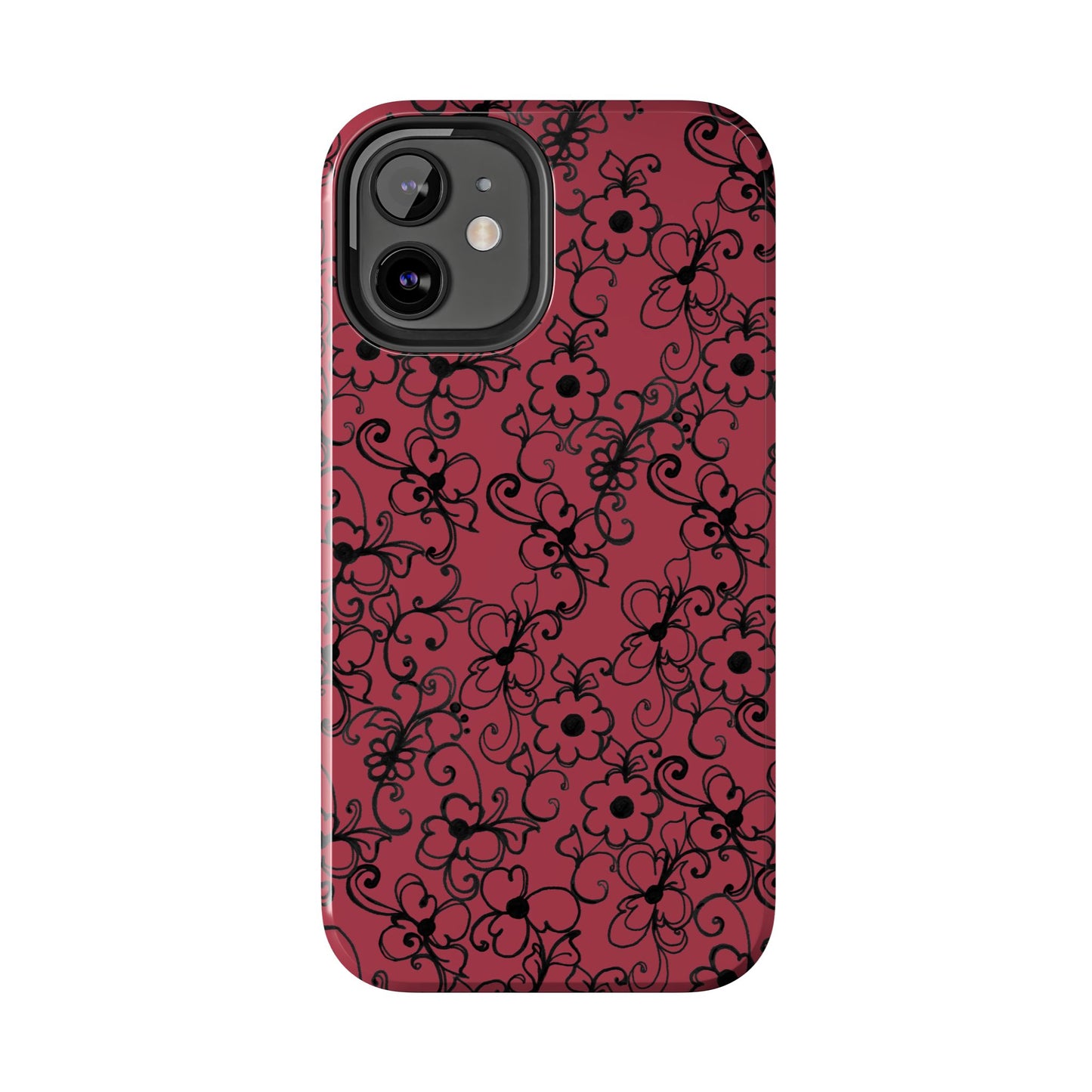 Daisy Jungle Red Phone Case