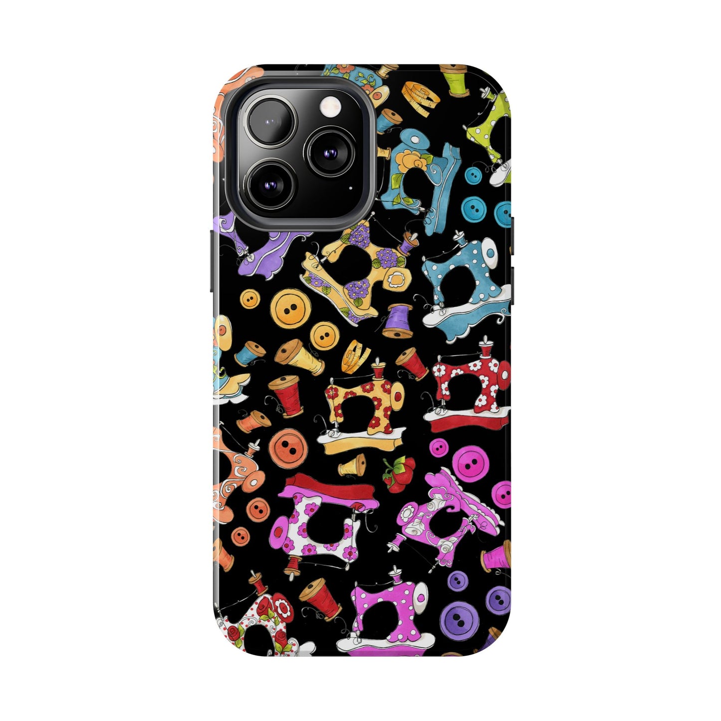 Sew Assorted Black Phone Case